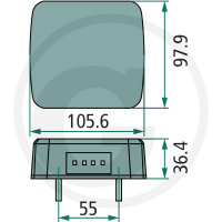 LED Rückleuchte 12V mit E-Prüfzeichen