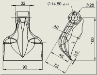 Hammerschlegel für F.2S/M u. R.OS/M 750g