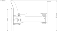 Gummischieber Hydraulisch Gülleschieber Schmutzschieber 2,00m