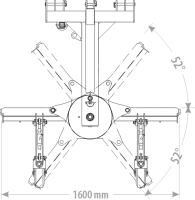 Planierschild leicht mechanisch 1,60m