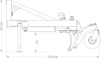 Planierschild leicht Hydraulisch 2,10m