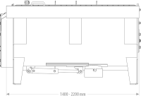 Betonmischschaufel 1,40m Volumen 0,44m³