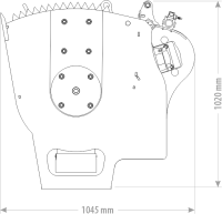 Betonmischschaufel 1,70m Volumen 0,53m³