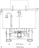 Betonmischer kombiniert hydraulischer Antrieb und...