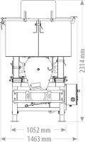 Betonmischer Antrieb elektrisch 600