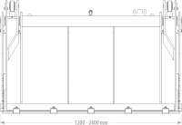 Klappschaufel 4 in 1 Standard 1,20m Volumen 0,36m³