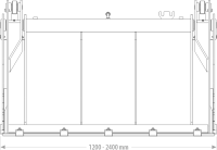 Klappschaufel 4 in 1 Standard 1,80m Volumen 0,64m³