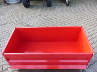 Heckcontainer Kippmulde Lademulde lackiert (rot) 100cm