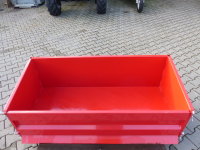 Heckcontainer Kippmulde Lademulde lackiert (rot) 125cm