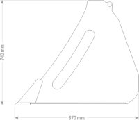 Volumenschaufel 1,20m Volumen 0,40m³