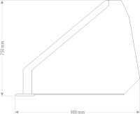 Schwergutschaufel 1,40m Volumen 0,57m³