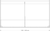Schwergutschaufel Standard 1,40m Volumen 0,83m³