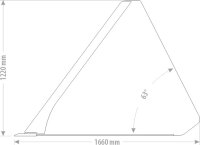 Schwergutschaufel MAXI 1,60m Volumen 1,62m³