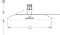 Gewalzte Kornschaufel MINI 1,40m Volumen 0,67m³