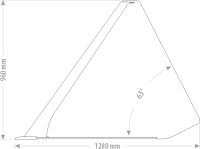 Gewaltzte Kornschaufel Standard 1,40m Volumen 0,84m³