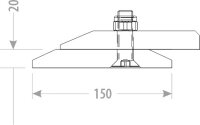 Gewaltzte Kornschaufel Standard 1,40m Volumen 0,84m³