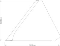 Gewaltzte Kornschaufel MAXI 1,60m Volumen  1,47m³