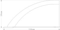Nivellierschaufel Standard 2,20m Volumen 0,97m³