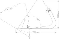 Hochkippschaufel MAXI 1,60m Volumen 1,61m³