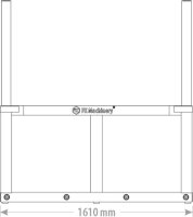 Ballenspieß verstellbar- 4 Zinken