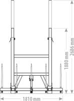 Ballenspieß klappbar - 5 Zinken